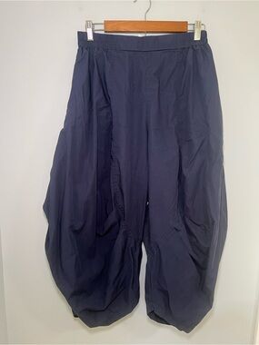 Luukaa Women’s Navy Cotton Baggy Pants Size 8